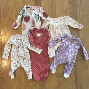 Bundle of Newborn girl clothes